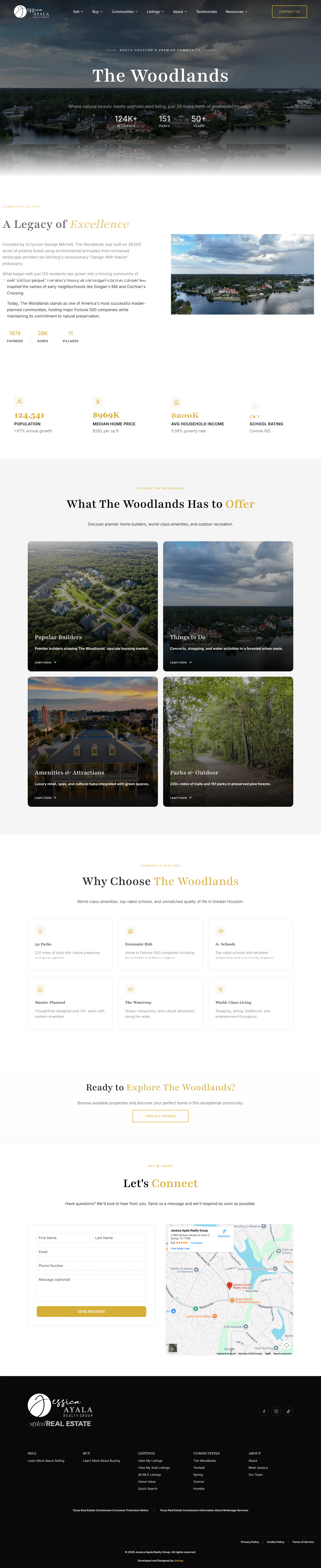 Jessica Ayala Realty Group custom real estate website