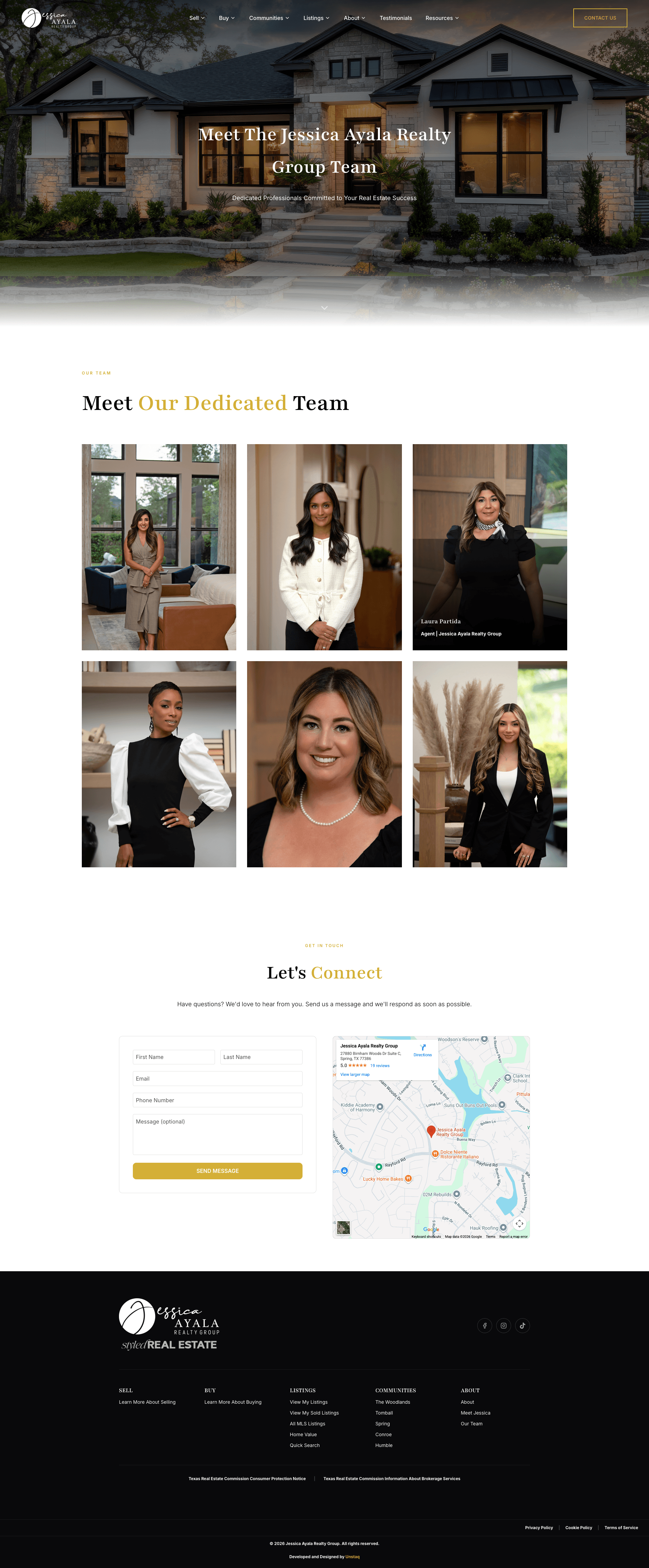 Jessica Ayala Realty Group website detail